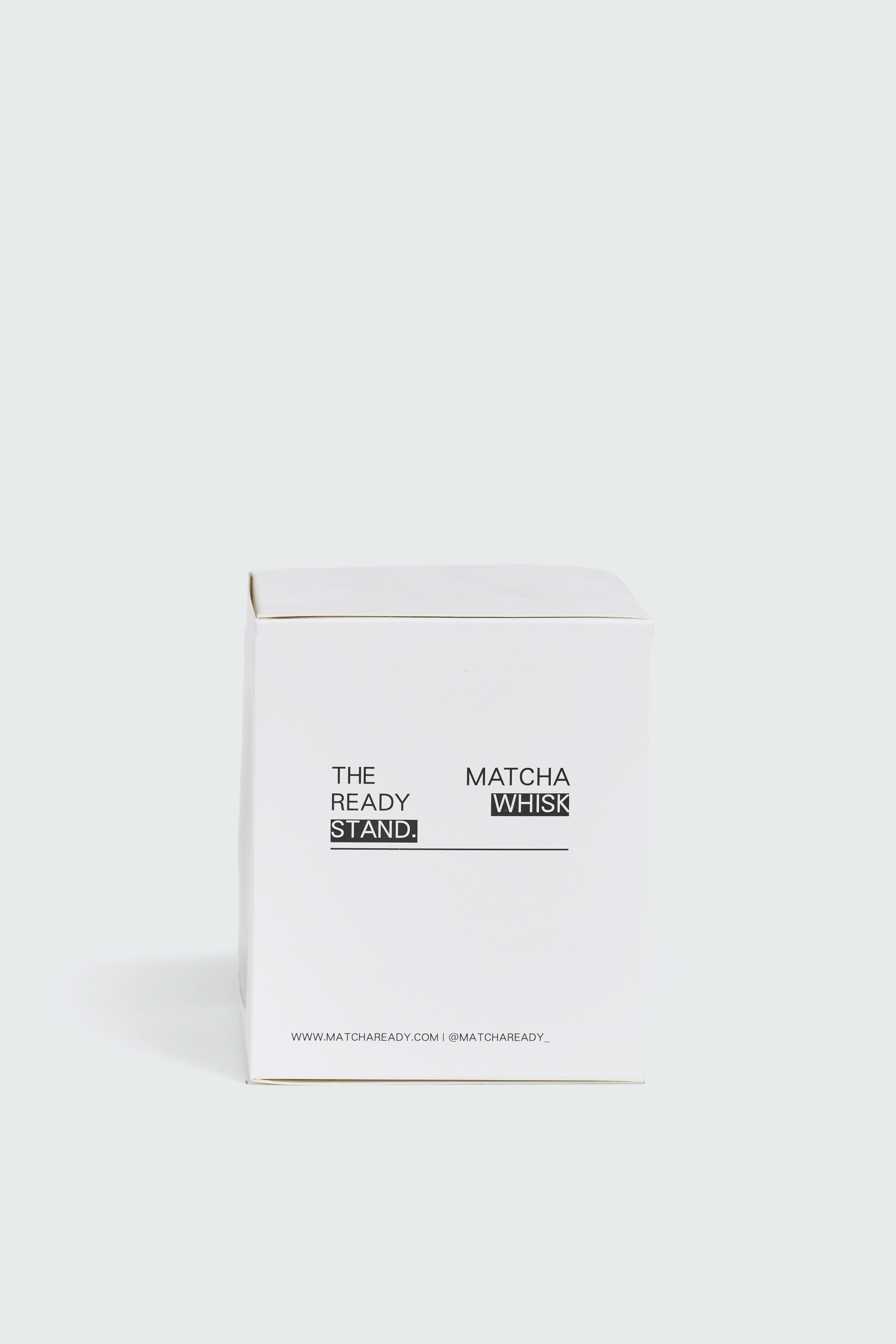Matcha Ready bamboo matcha whisk holder in mint green, designed to hold whisk and accessories for matcha preparation.