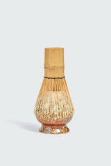 Matcha Ready bamboo matcha whisk holder in beige, designed to keep your matcha whisk organized and protected.